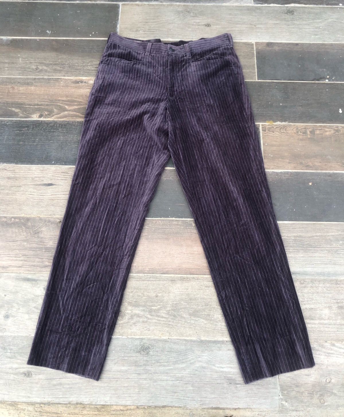 Dry Bones × Japanese Brand 🔥OG Dry Bones Velvet Corduroy Buckle Back Pant💥 Size US 32 / EU 48 - 1 Thumbnail