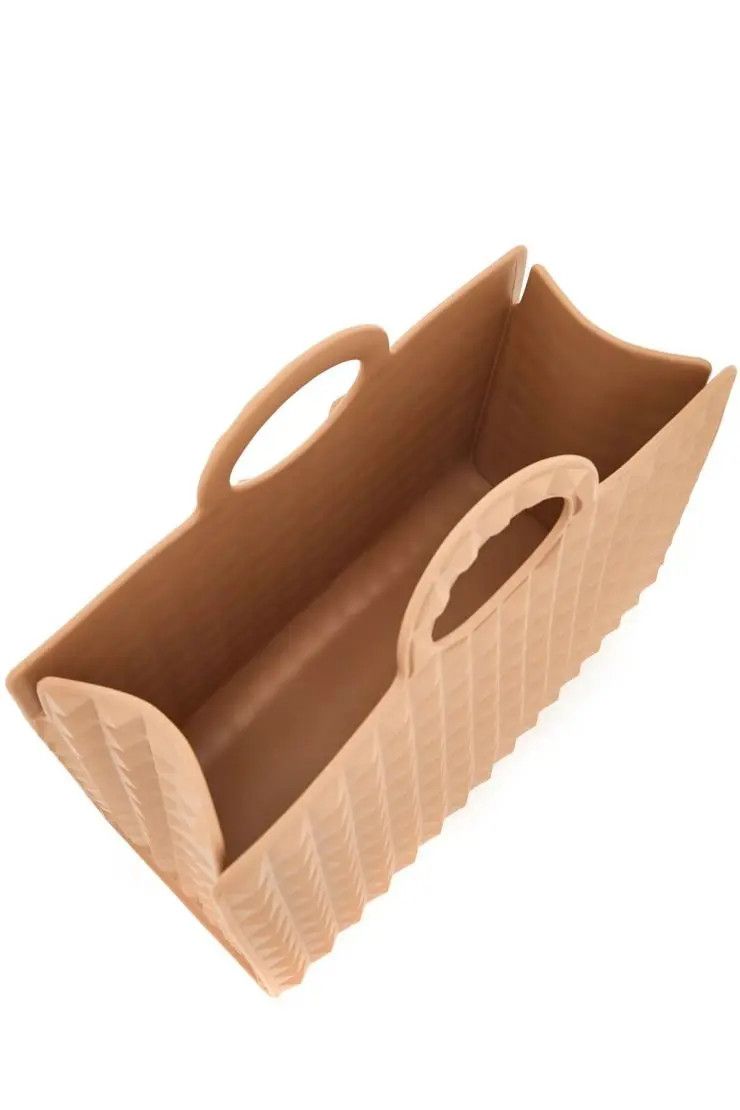 o1s22i1n0324 Size-OS Rubber Tote Bag in Pink