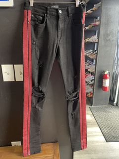 Mike amiri hot sale striped jeans