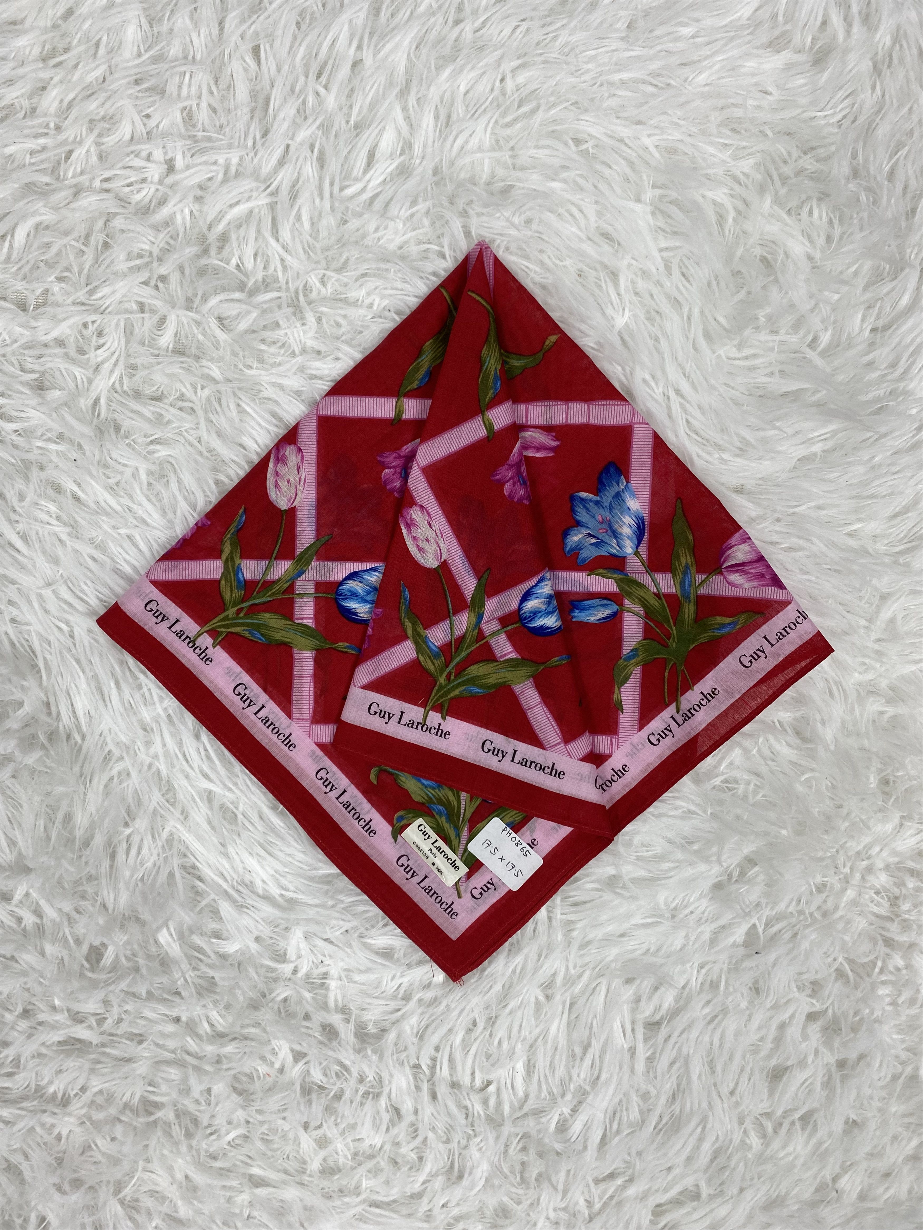 Guy Laroche × Vintage Vintage Guy Laroche Handkerchief Neckerchief PH0865 Size ONE SIZE - 1 Thumbnail