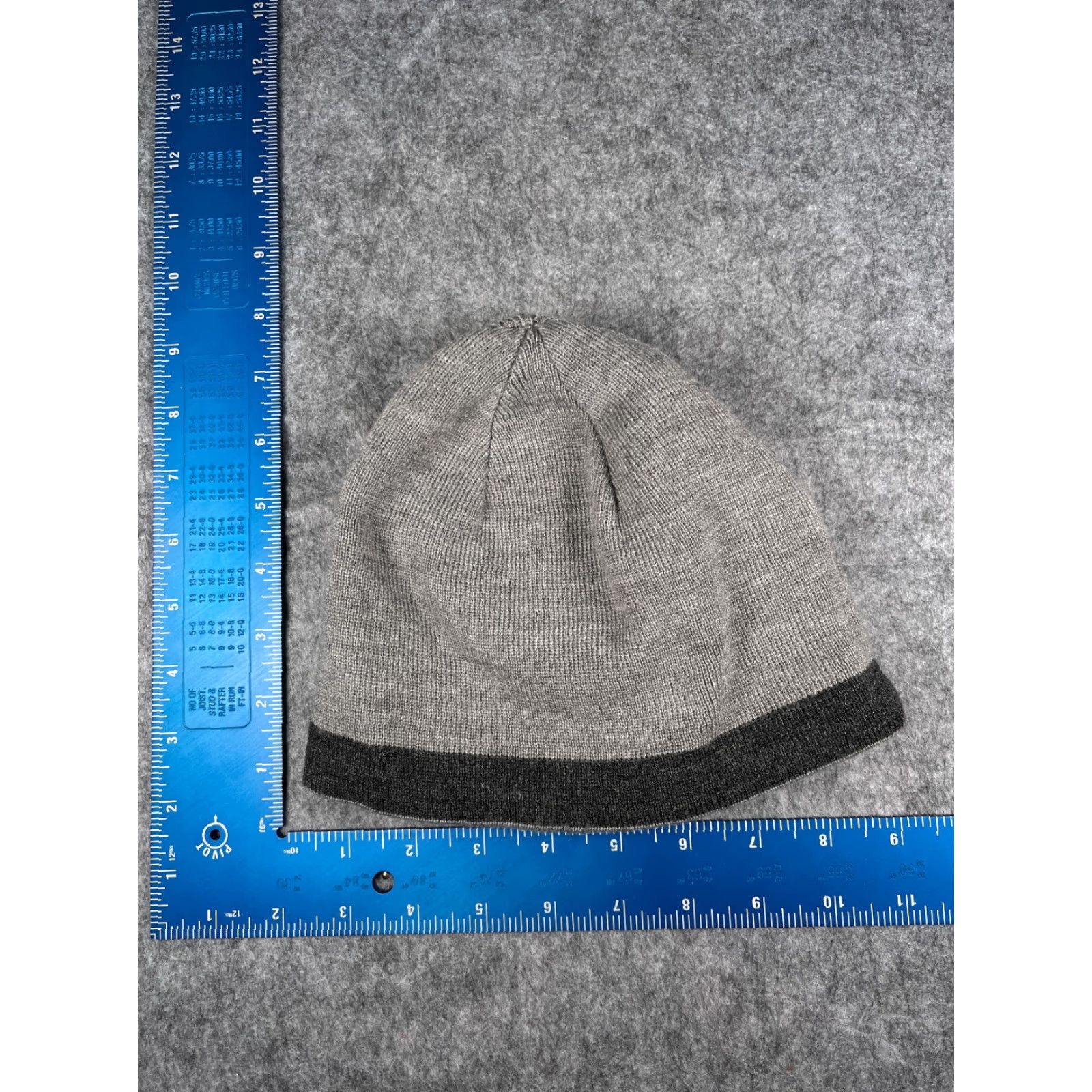 Calvin Klein Calvin Klein Beanie Hat Adult One Size Gray Knit Reversible Lightweight Outdoors Unisex Mens Womens Size ONE SIZE - 6 Thumbnail