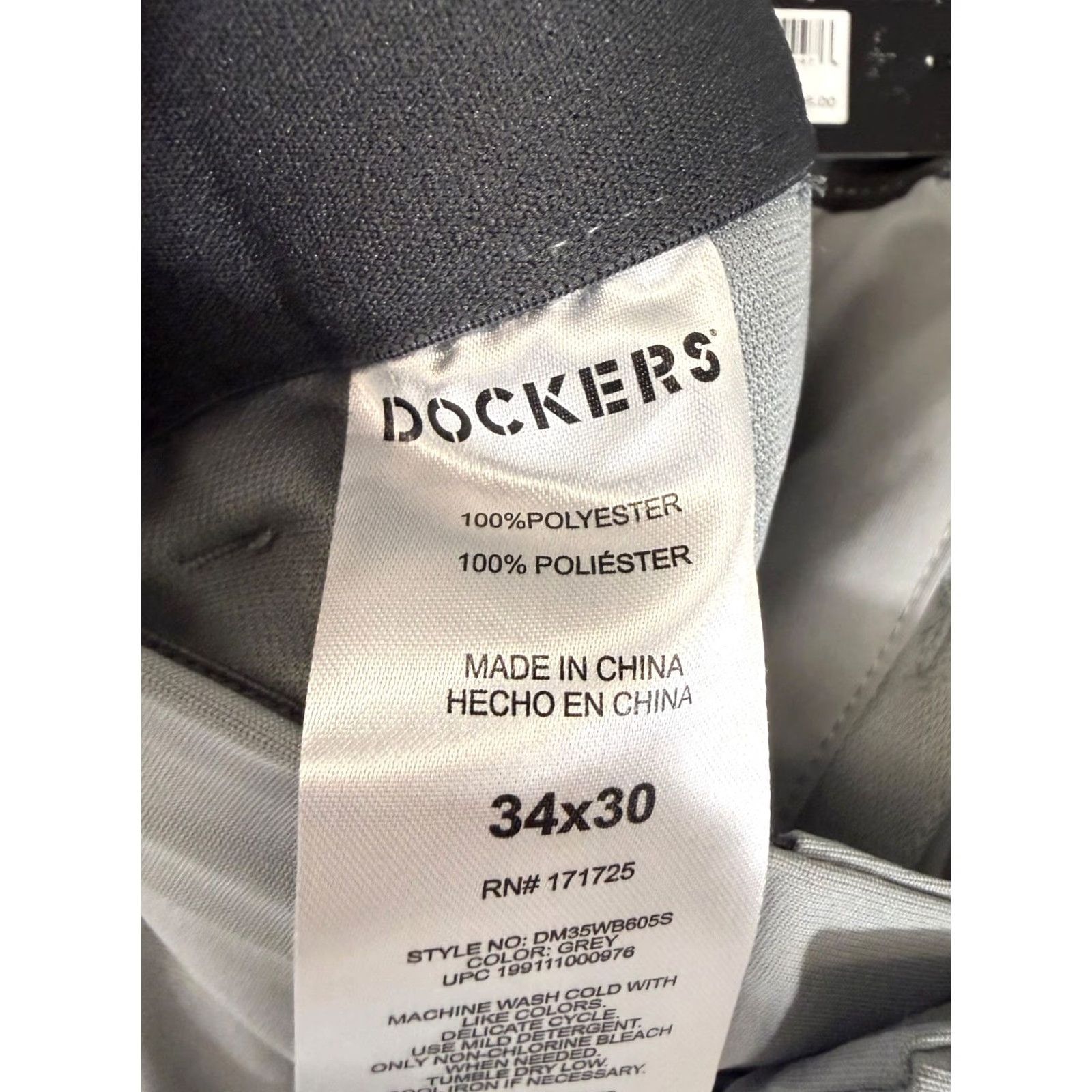Dockers DOCKERS Slim Chino Pants Mens 36X30 Gray Size US 36 / EU 52 - 7 Thumbnail