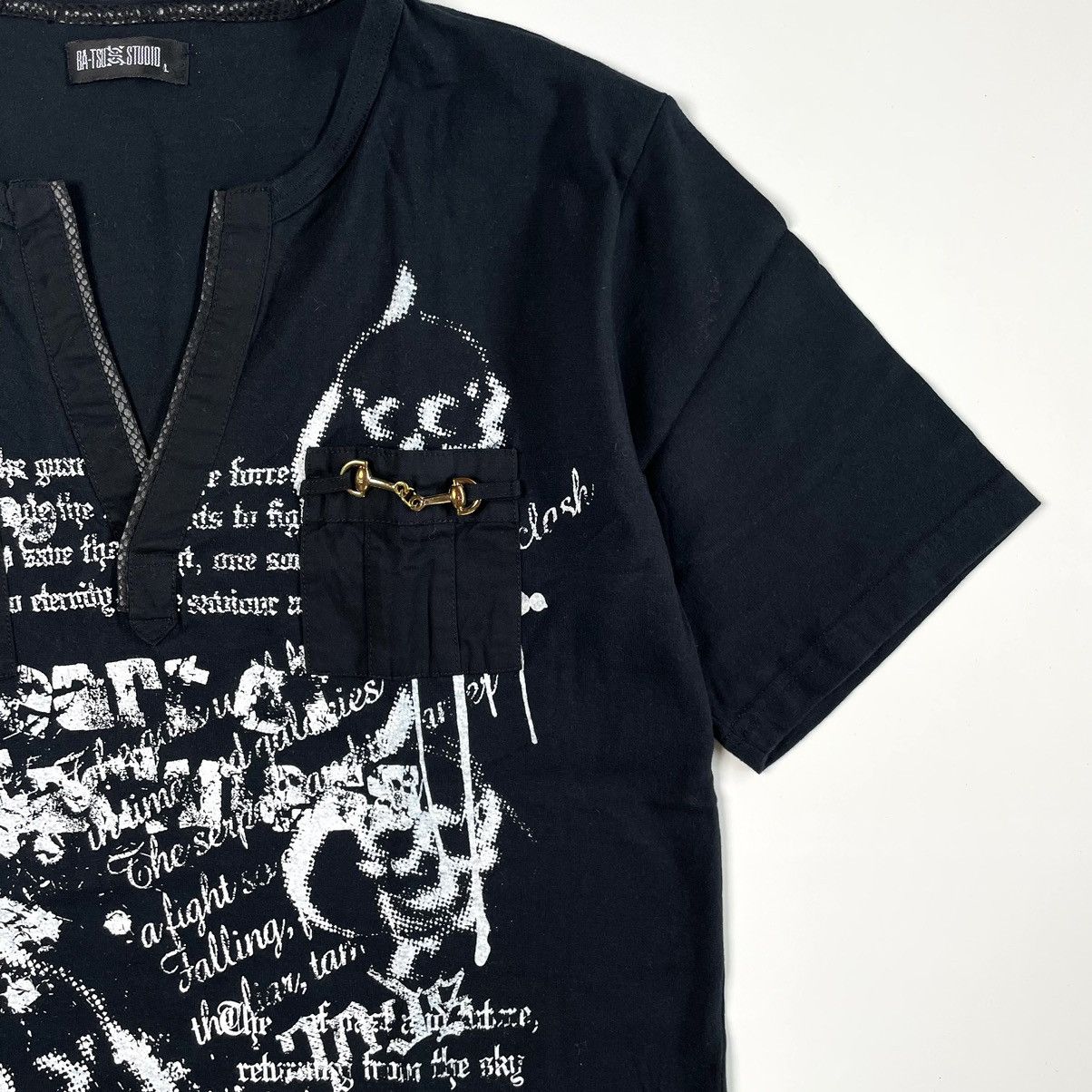 If Six Was Nine Y2K Gothic Skull Ba-Tsu Studio tshirt Size US M / EU 48-50 / 2 - 2 Thumbnail