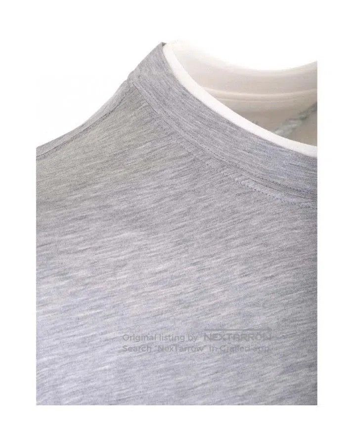 Brunello Cucinelli Brunello Cucinelli Silk-Cotton Layered T-shirt. Size US M / EU 48-50 / 2 - 2 Thumbnail
