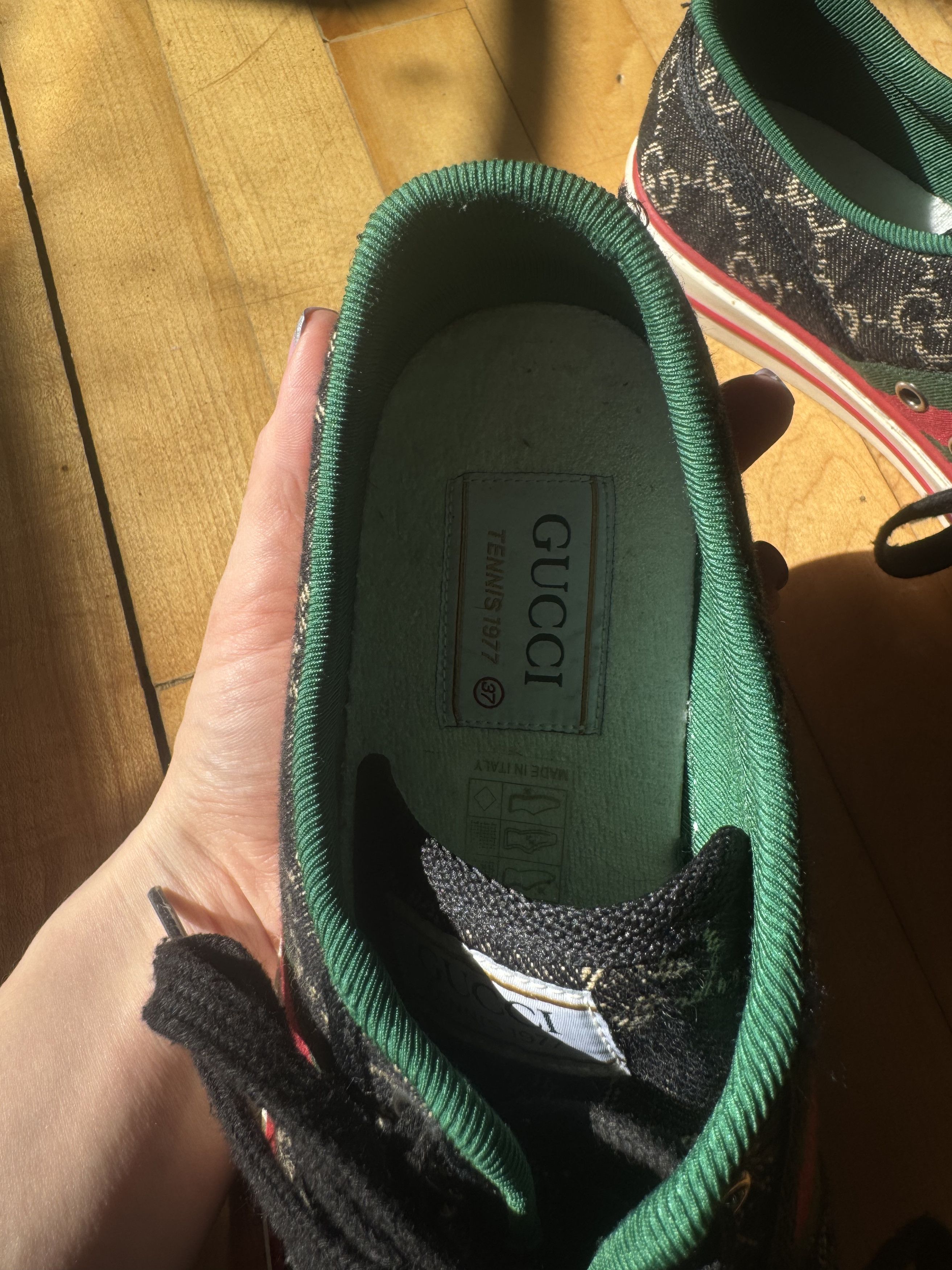 Gucci Gucci Tennis 1977 GG Logo Black Multi Size US 7 / IT 37 - 3 Thumbnail