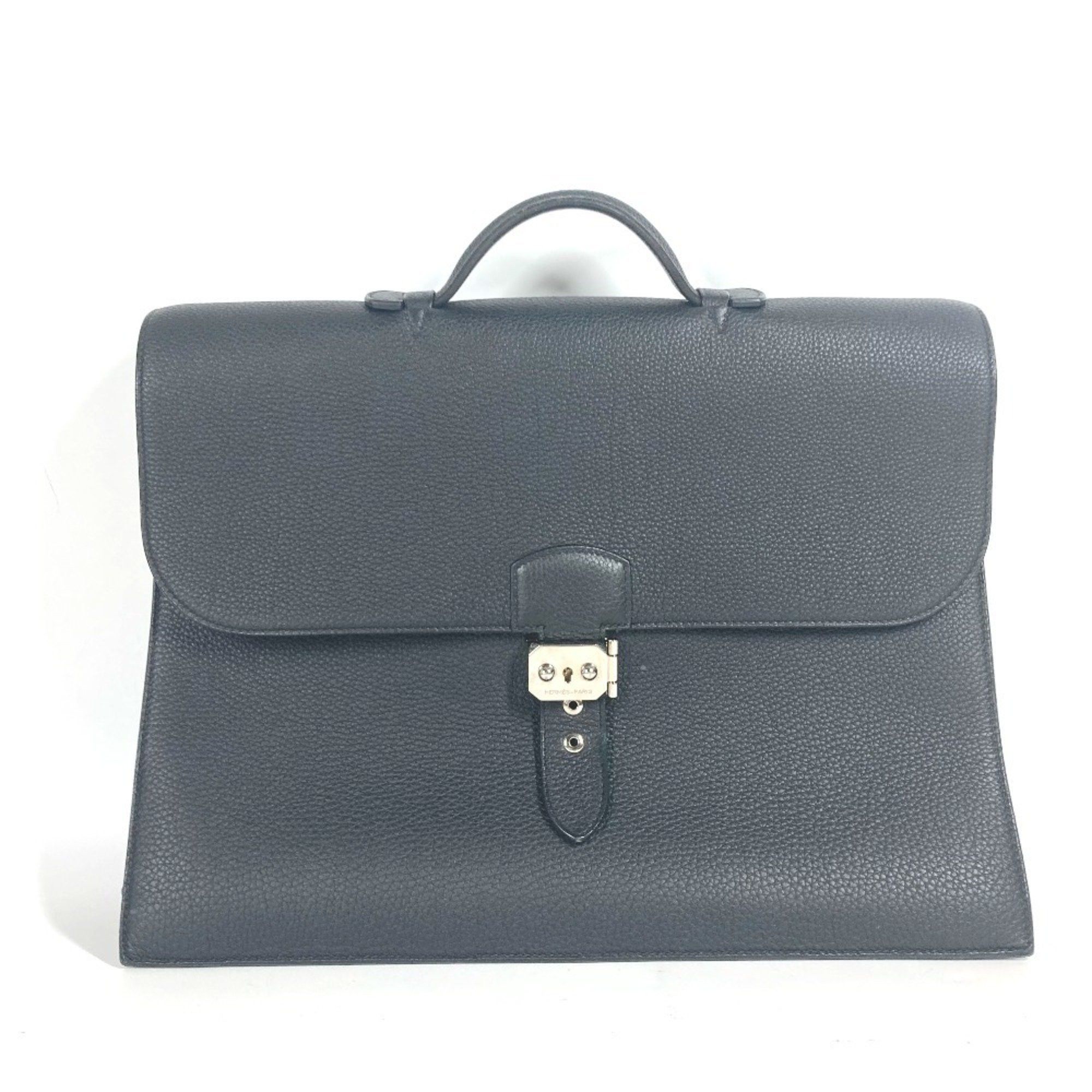 Hermes Hermes Briefcase Sac A Depeche 38 Handbag Bag Business Togo Men's Black Size ONE SIZE - 1 Thumbnail