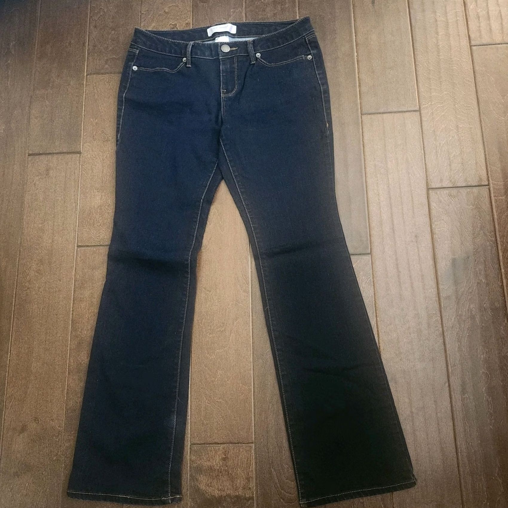 Vintage No Boundaries Bootcut Jeans Womens Size 11 Dark Wash Stretch Denim Pants Jeans Bootcut Womens Size 11 Blue Regular Tee? Size 32" / US 10 / IT 46 - 2 Thumbnail
