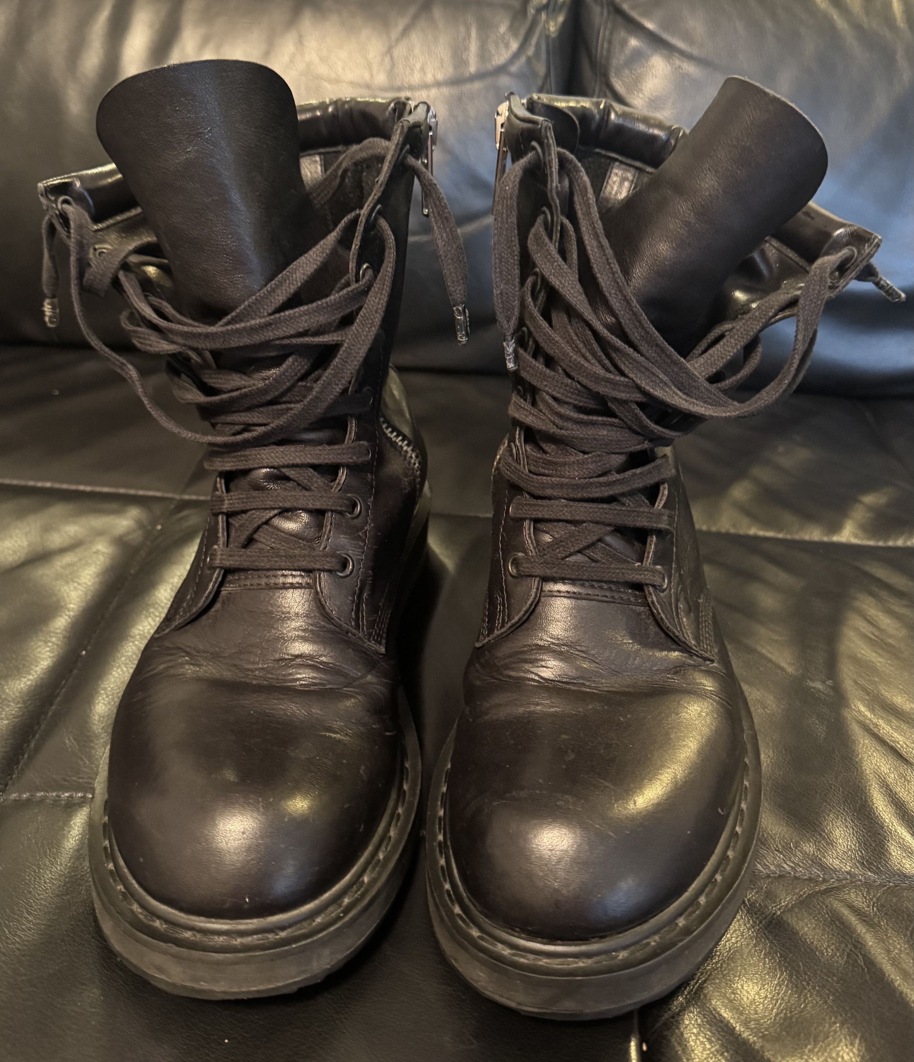 Rick Owens Anfibio Combat Boots Size US 7 / EU 40 - 1 Thumbnail