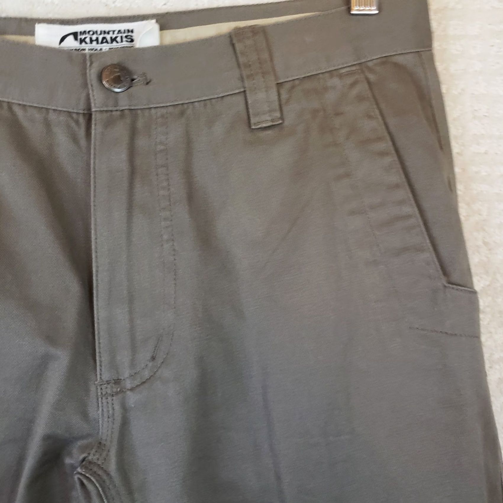 Mountain Khakis Mountain Khakis Teton Twill Pants Mens Regular 32x32 Green Khaki Chino 5-Pocket Straight Front Belt Loops Zipper Button Cotton Canvas Casual Workwear Size US 32 / EU 48 - 6 Thumbnail