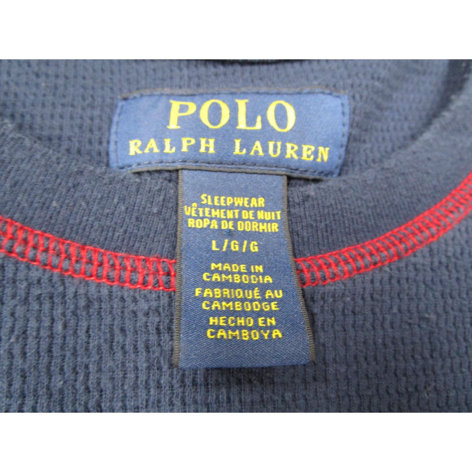 Polo Ralph Lauren Polo Ralph Lauren Shirt Mens Large Blue Long Sleeve USA Flag Waffle Thermal Top Vintage? No Size US L / EU 52-54 / 3 - 3 Thumbnail