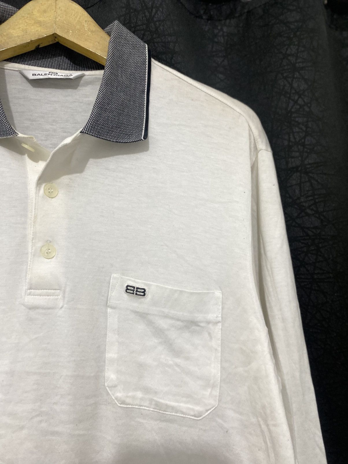 Balenciaga Vintage Balenciaga L/S Polos Size US L / EU 52-54 / 3 - 2 Thumbnail
