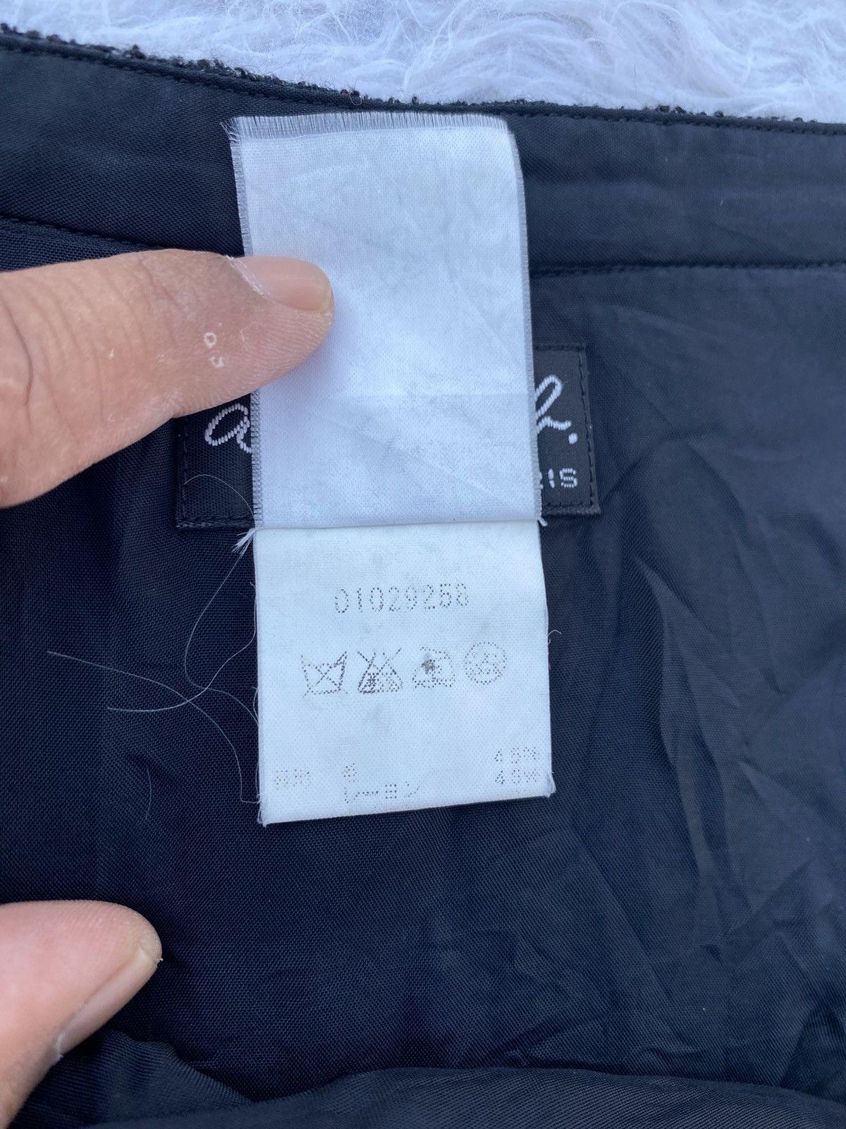 agnes b. Rare Vintage 90s agnes b. Black Skirt Size 31" - 10 Thumbnail