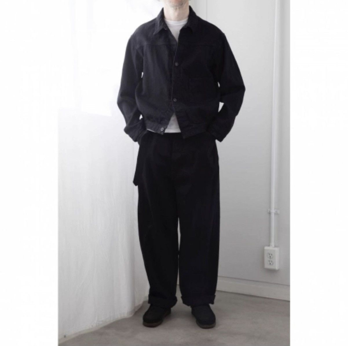 Comoli Rare Comoli 20AW Black Type 1 Denim Jacket Size XL Size US XL / EU 56 / 4 - 5 Thumbnail
