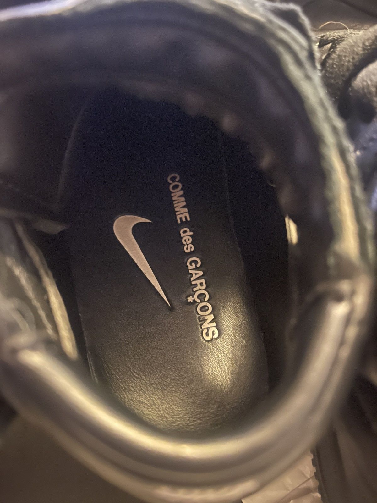 Comme des Garcons Homme Plus Nike x Comme des Garçons Air Force 1 Mid Sneakers Black Size US 8 / EU 41 - 4 Thumbnail