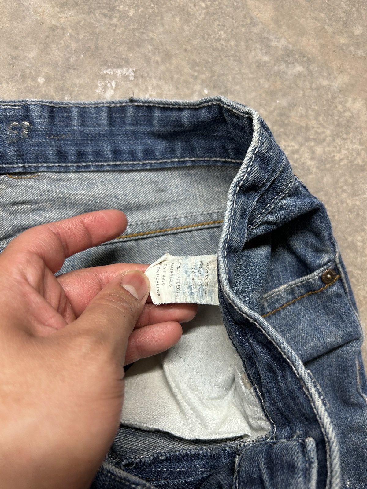 Flypaper Jeans Vintage Y2K Flypaper Painted Embroidered Denim Jeans Size US 31 - 10 Thumbnail