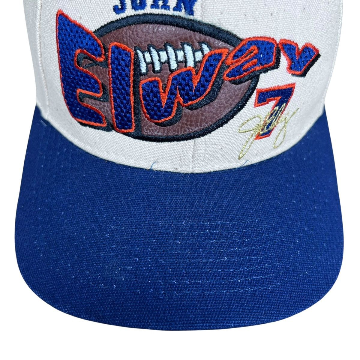 NFL NWT Vintage NFL Denver Broncos John Elway QB Club Snapback Size ONE SIZE - 5 Thumbnail