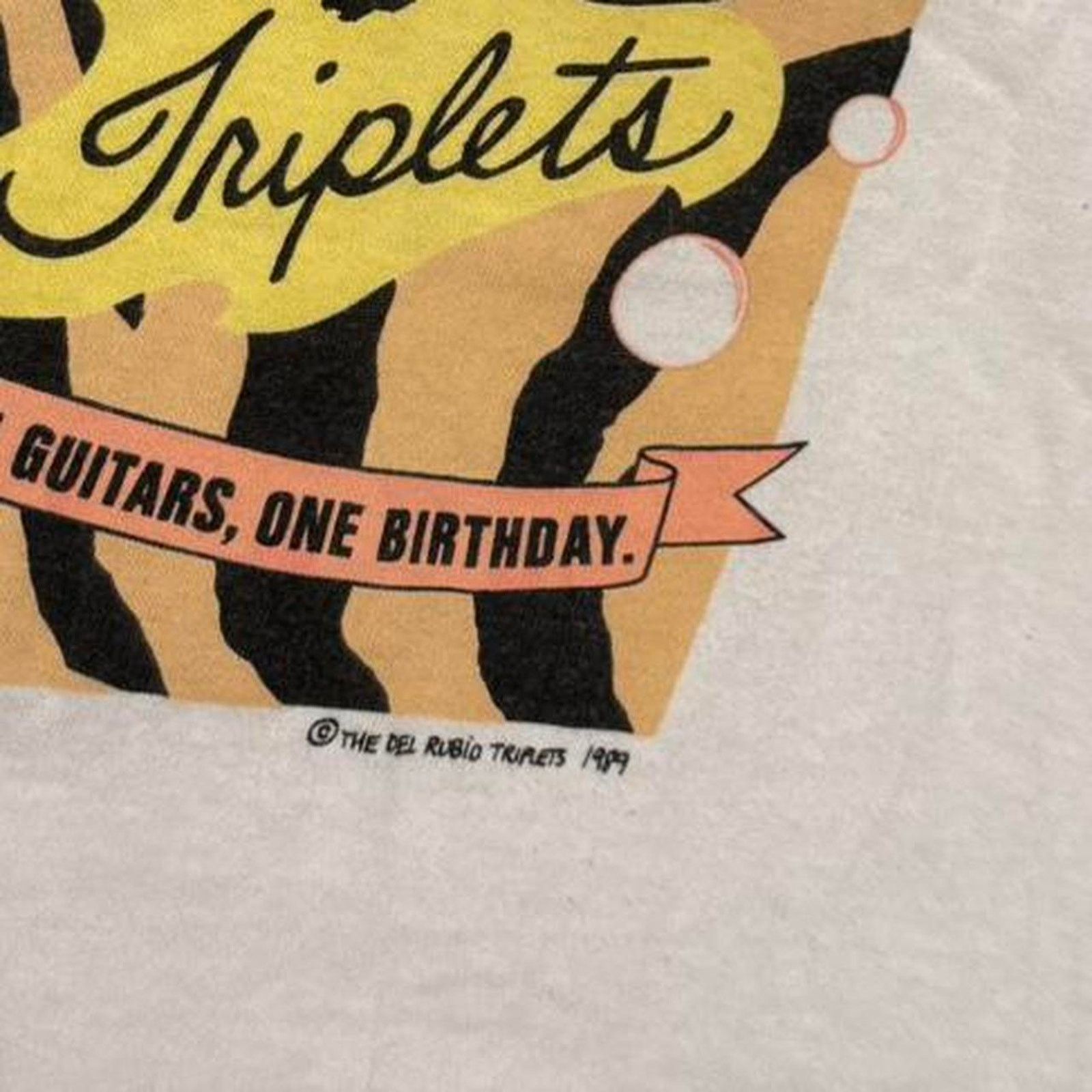 Hanes 1990 the del rubio triplets shirt autographed xl Size US XL / EU 56 / 4 - 4 Thumbnail