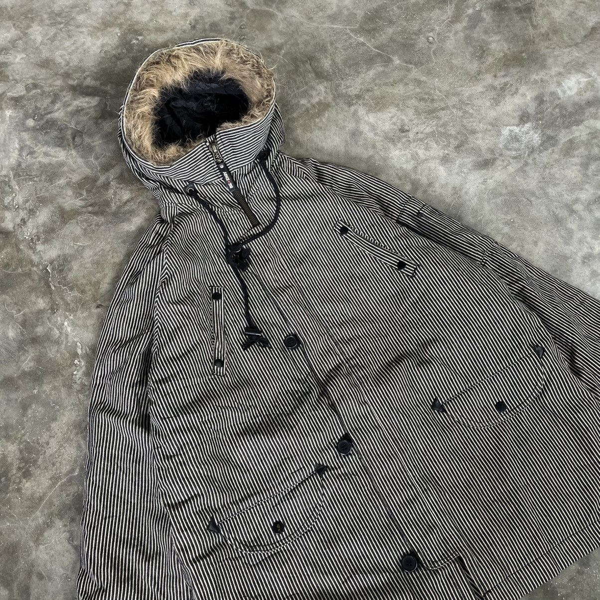 Japanese Brand Be-Zigy Hickory Fur Hoodie Parka Jacket Size US L / EU 52-54 / 3 - 2 Thumbnail