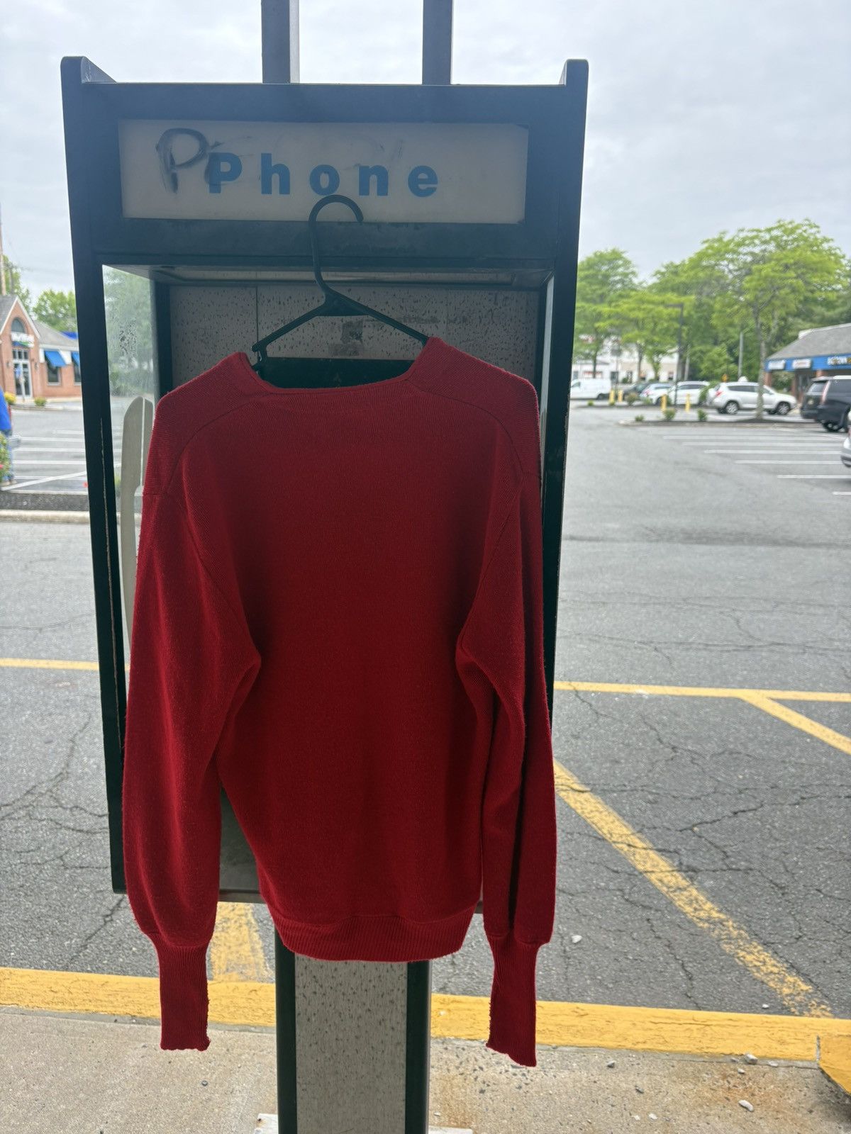 Vintage Vintage Red Cardigan Size US L / EU 52-54 / 3 - 4 Thumbnail