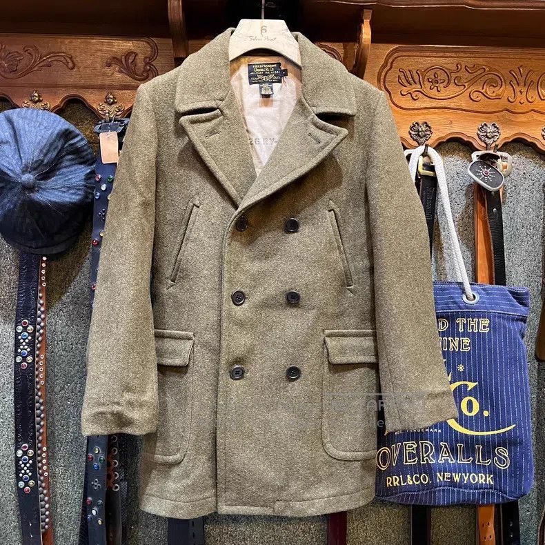 RRL Ralph Lauren RRL Ralph Lauren Wool Tweed Overcoat Size US XS / EU 42 / 0 - 1 Thumbnail