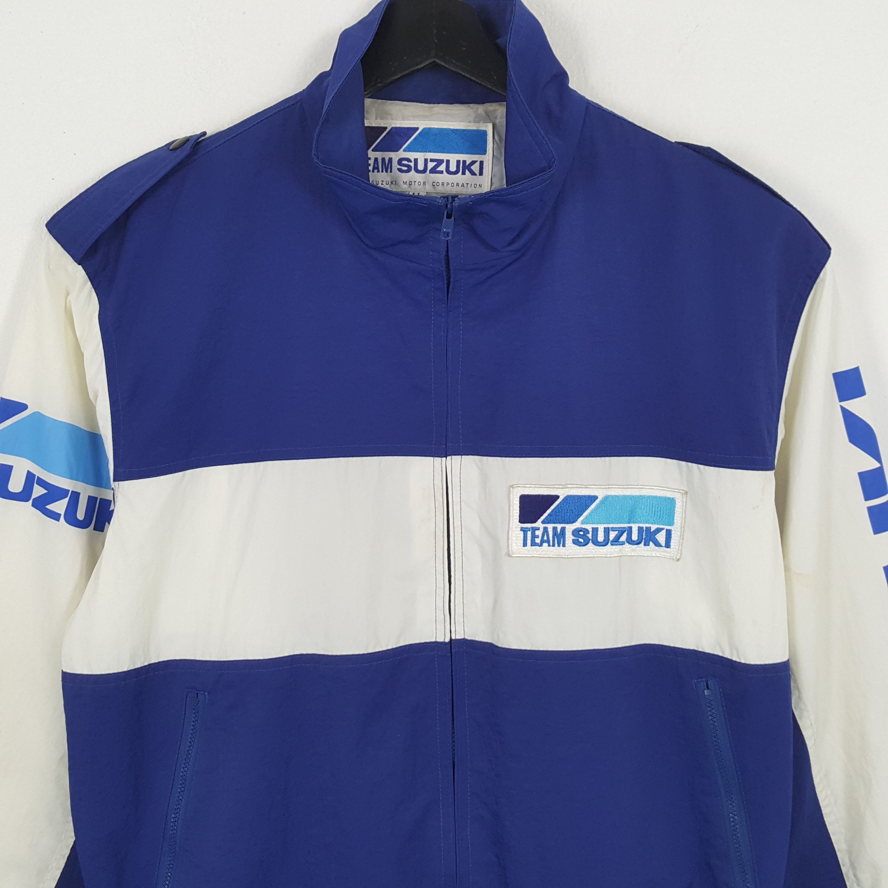 Japanese Brand × Vintage TEAM SUZUKI Racing Team Jacket Size US XL / EU 56 / 4 - 4 Thumbnail
