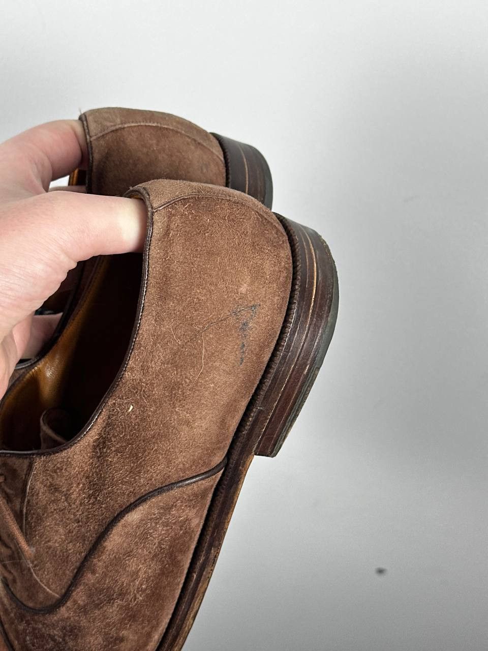 Bally Bally Prestige Vintage Brown Suede Oxford Shoes Size US 10 / EU 43 - 18 Thumbnail