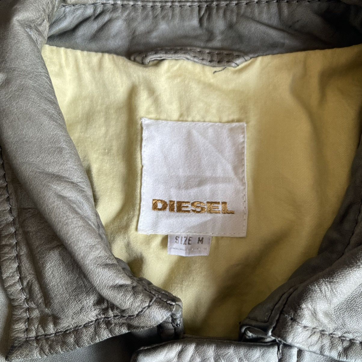 Diesel Diesel Leather Jacket Classic Vintage Prefer Size S to M Size US M / EU 48-50 / 2 - 9 Thumbnail
