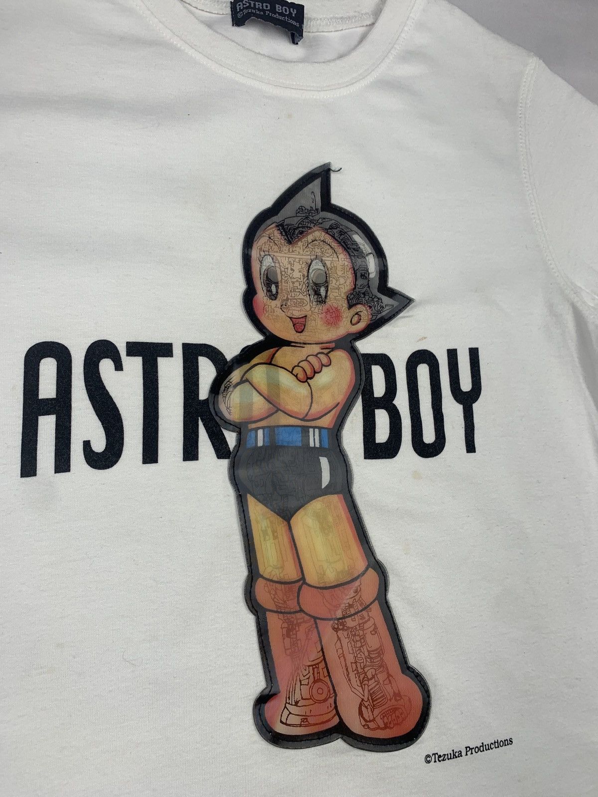Anime 2000s Astro Boy by Tezuka Production Japan Hologram Baby Tee Size XS / US 0-2 / IT 36-38 - 4 Thumbnail