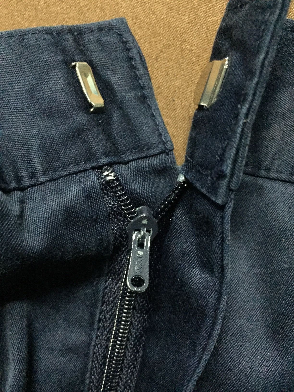 Burberry × Vintage Vintage Burberrys Wide Leg Navy Trousers Size US 33 - 8 Thumbnail