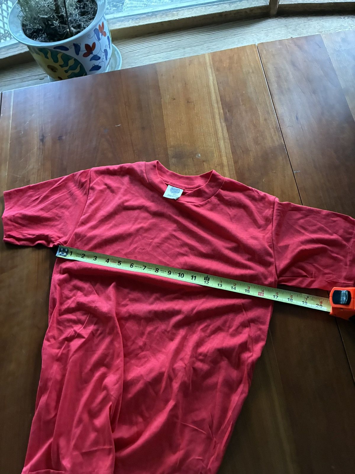 Vintage Vintage 50/50 cotton red tee Size US S / EU 44-46 / 1 - 4 Thumbnail