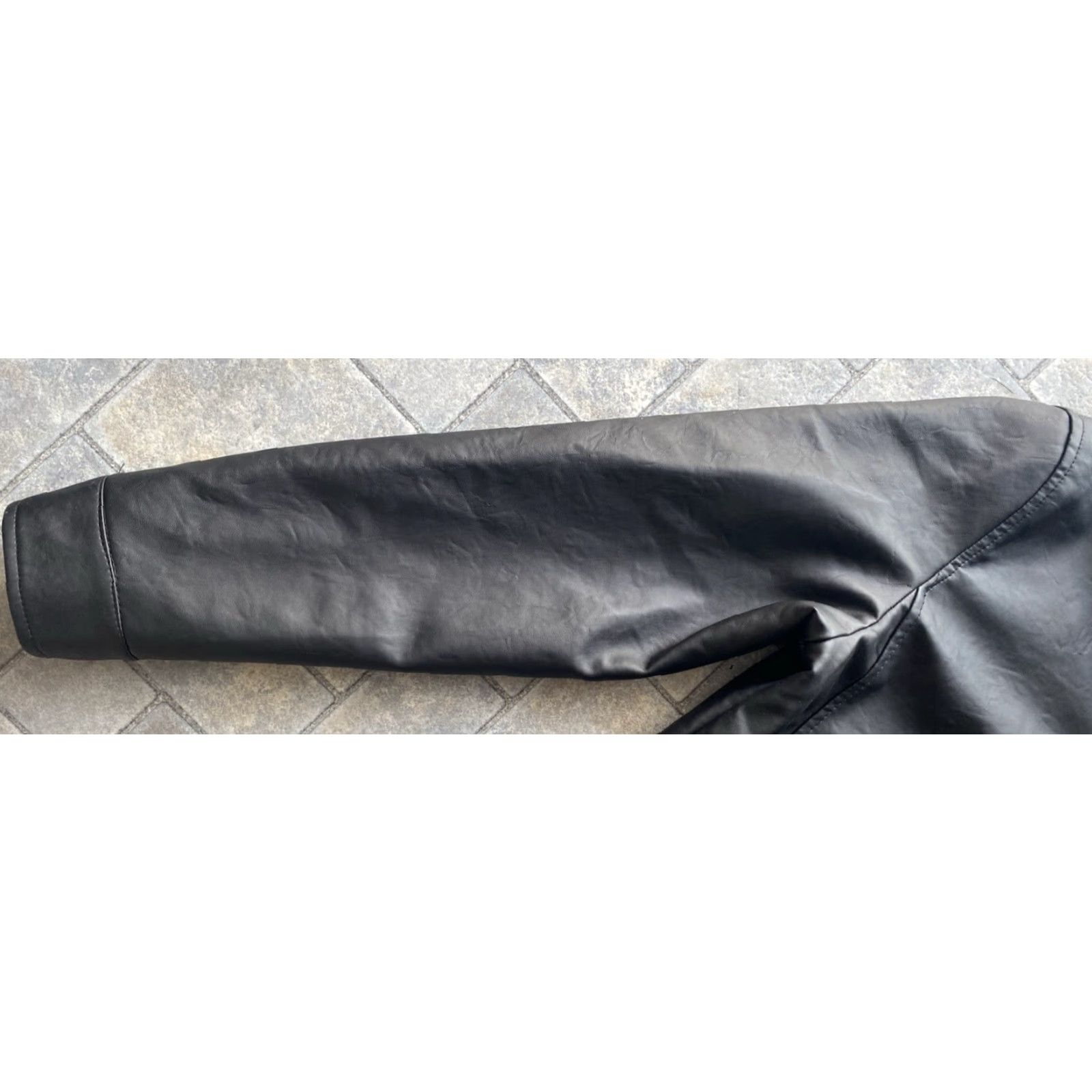 Vintage BV clothing Black Faux Leather Jacket Men's S Motorcycle Jacket NWT Black Faux Leather Jacket Size S NWT Size US S / EU 44-46 / 1 - 6 Thumbnail