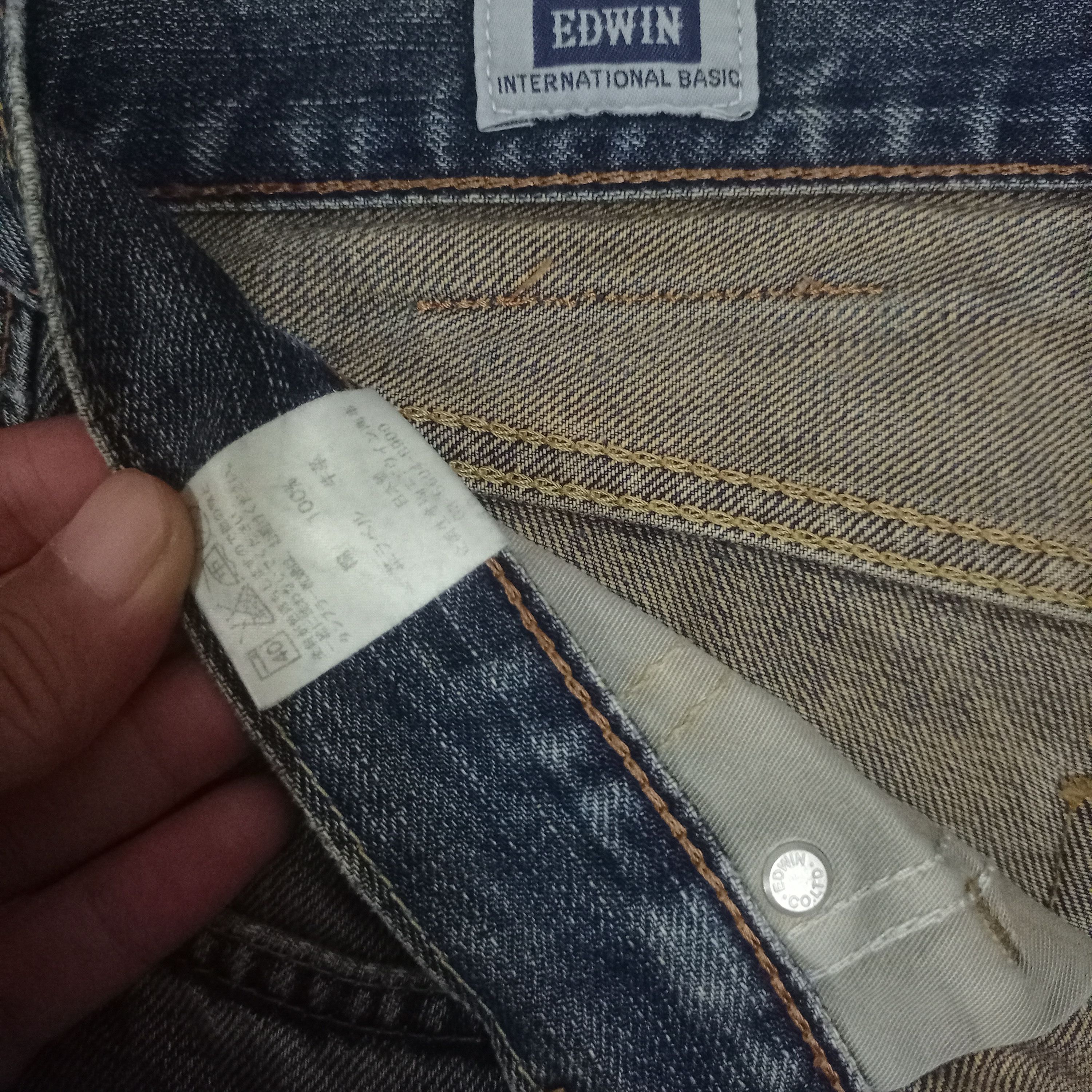 Edwin SALES🔥Vintage Japanese Edwin Distressed Baggy Jeans Size US 34 / EU 50 - 9 Thumbnail