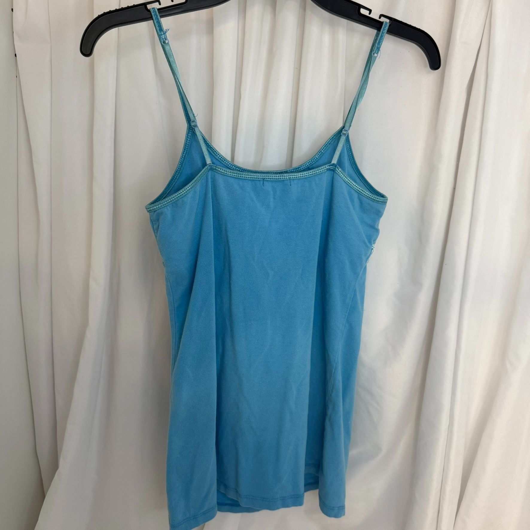 Other Bozzolo Blue Ruched Adjustable Spaghetti Strap Top Women Lar Size L / US 10 / IT 46 - 3 Thumbnail