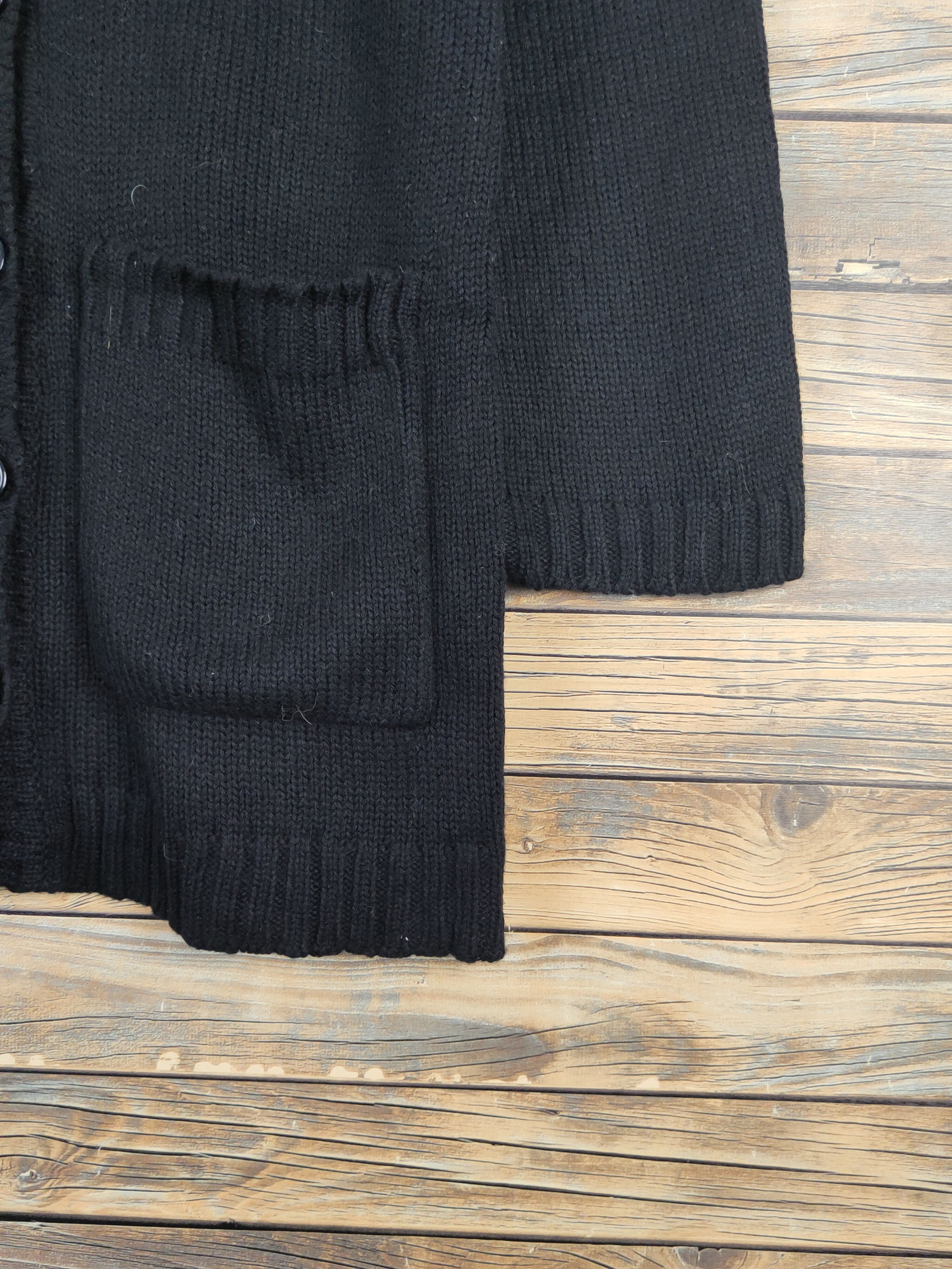 Homespun Knitwear × Japanese Brand × Michel Klein A.v.v Michel Klein Black Knitwear Cardigan #W1089 Size M / US 6-8 / IT 42-44 - 6 Thumbnail