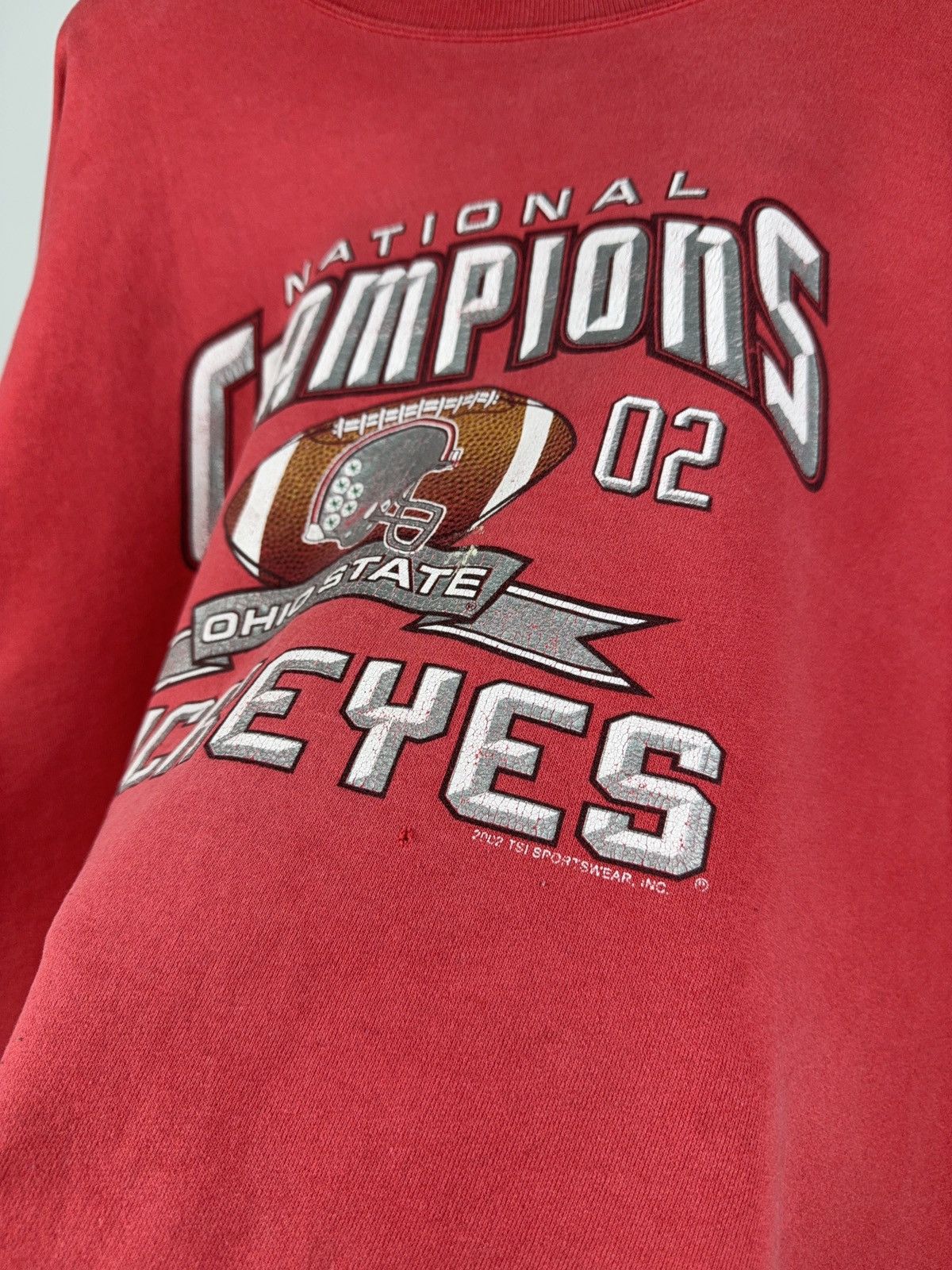 NFL × Vintage Vintage NFL 2002 Champions Ohio State Buckeyes Sweatshirt Size US XL / EU 56 / 4 - 4 Thumbnail