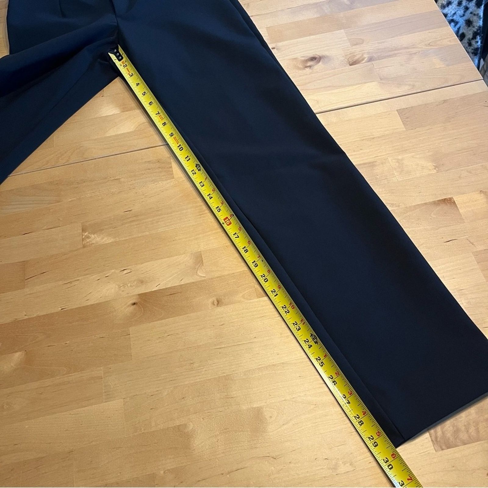 Banana Republic Banana Republic Black Straight Leg Dress Pants Size 6L Size 28" / US 6 / IT 42 - 8 Thumbnail