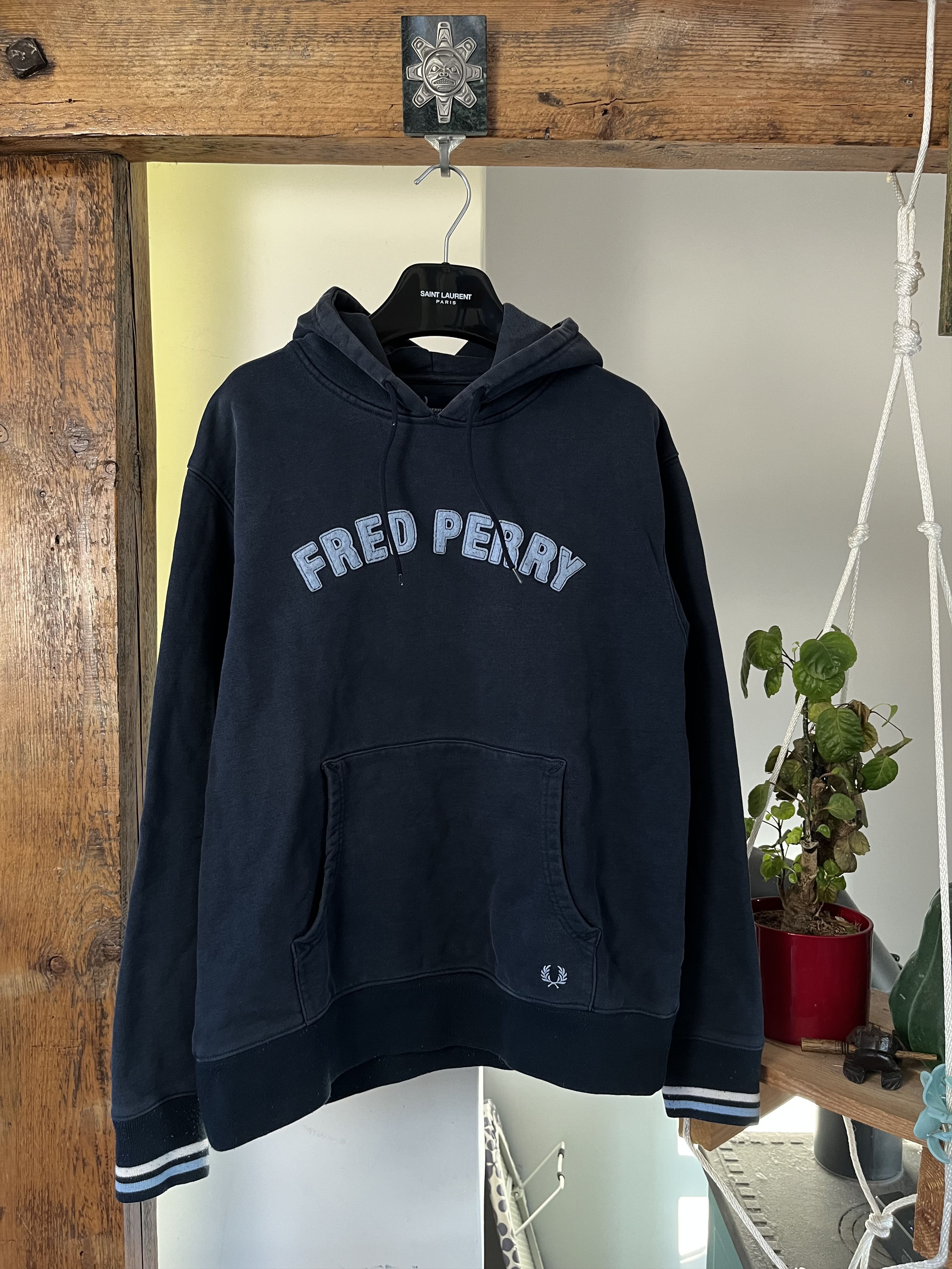 Vintage y2k Fred Perry Casual Hoodie Heavy Cotton