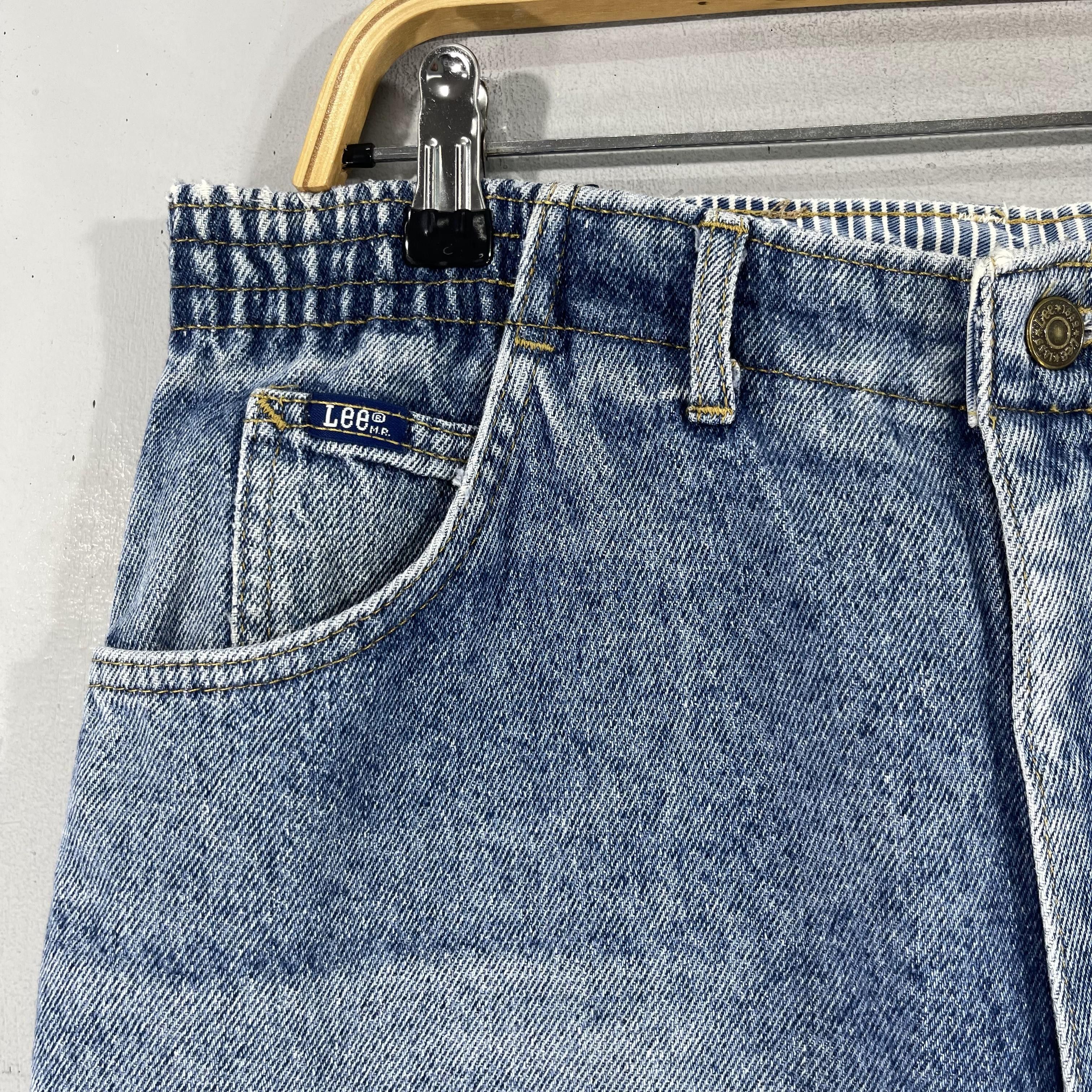 Lee Size 34 Vintage Distressed Lee High Waisted Petite Jeans Size 34" / US 12 / IT 48 - 3 Thumbnail