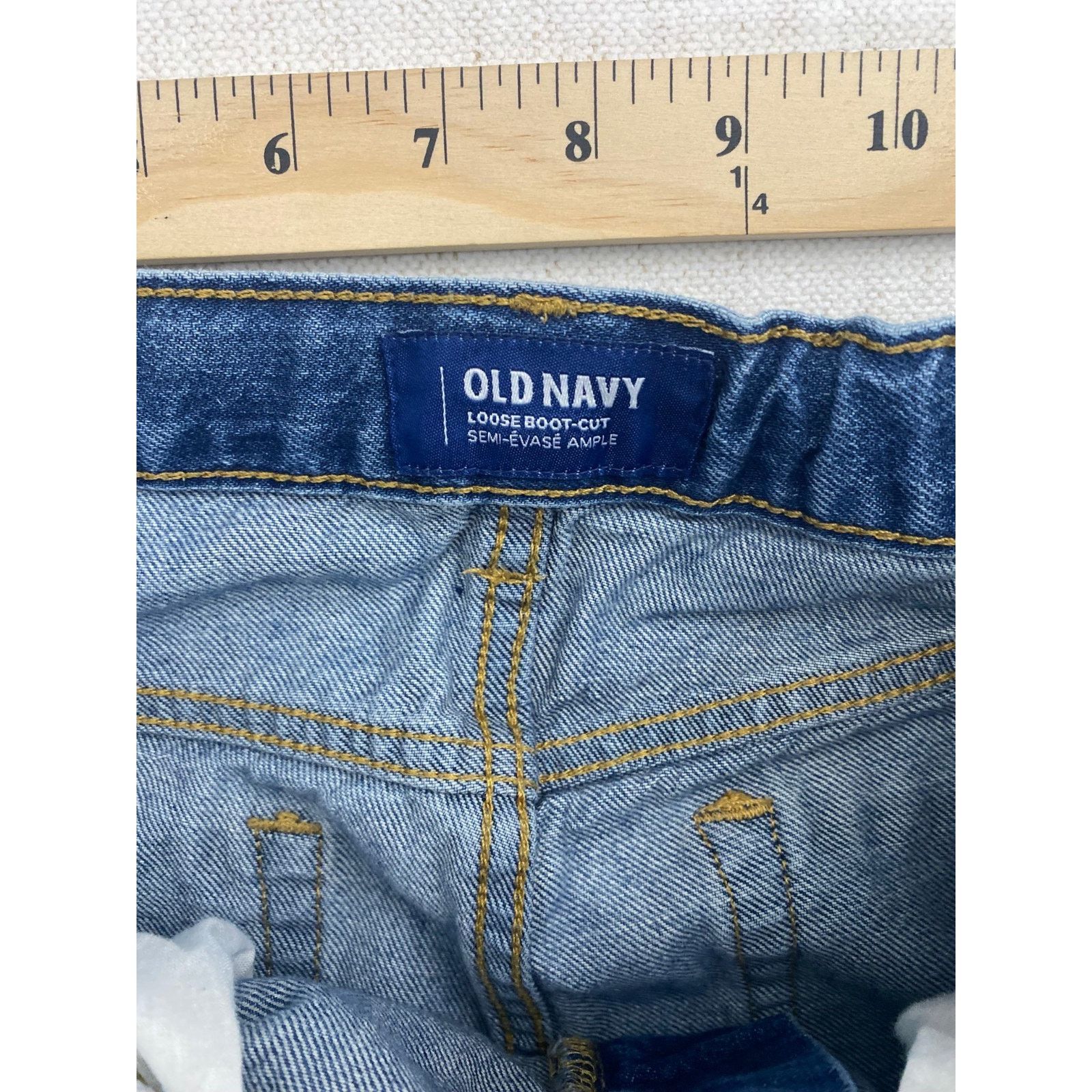 Old Navy Old Navy Jeans Womens 16 Blue Denim Loose Bootcut Size 38" / US 16 / IT 52 - 8 Thumbnail
