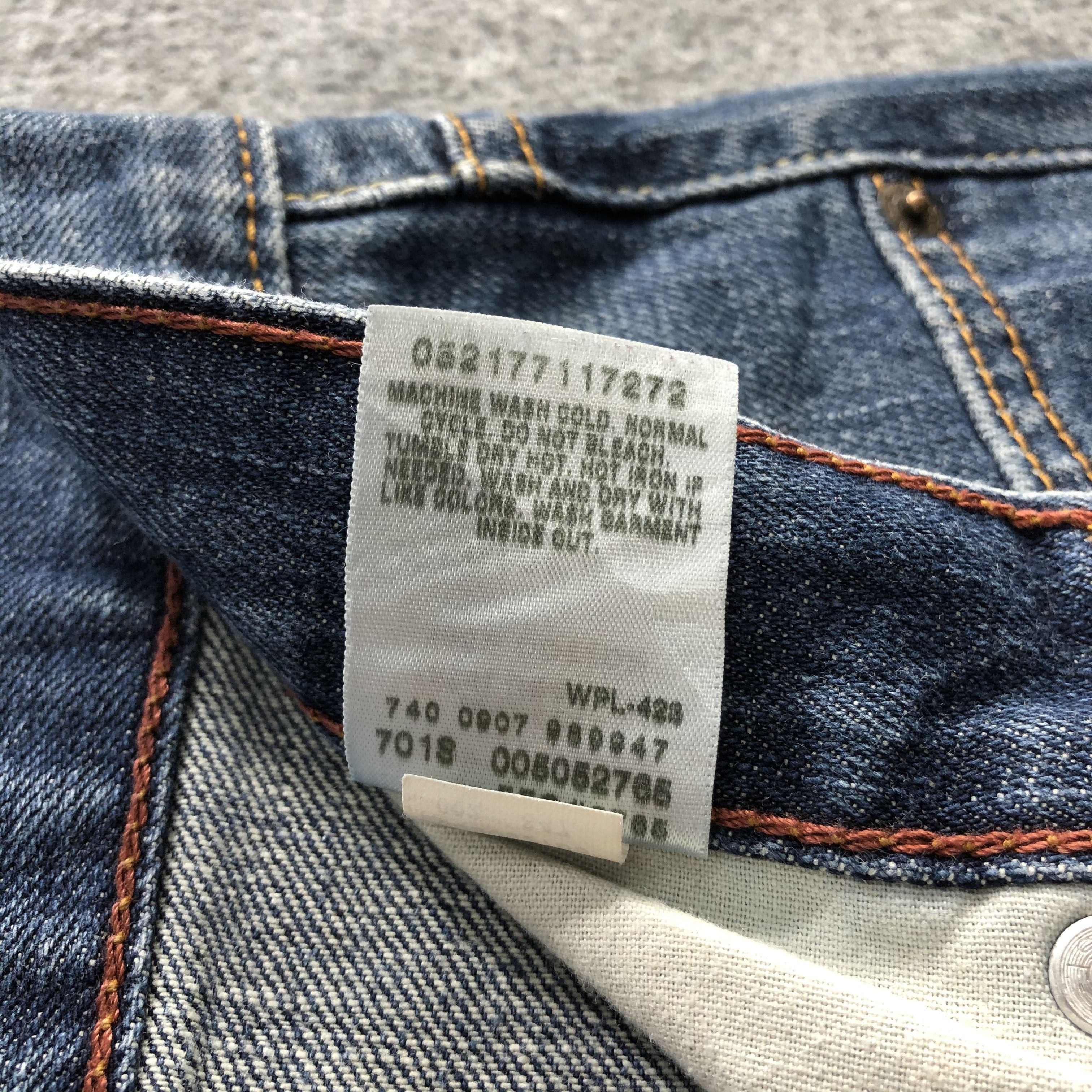 Levi's Vintage Blue Wash Levis 505 Jeans-J2228 Size US 36 / EU 52 - 11 Thumbnail