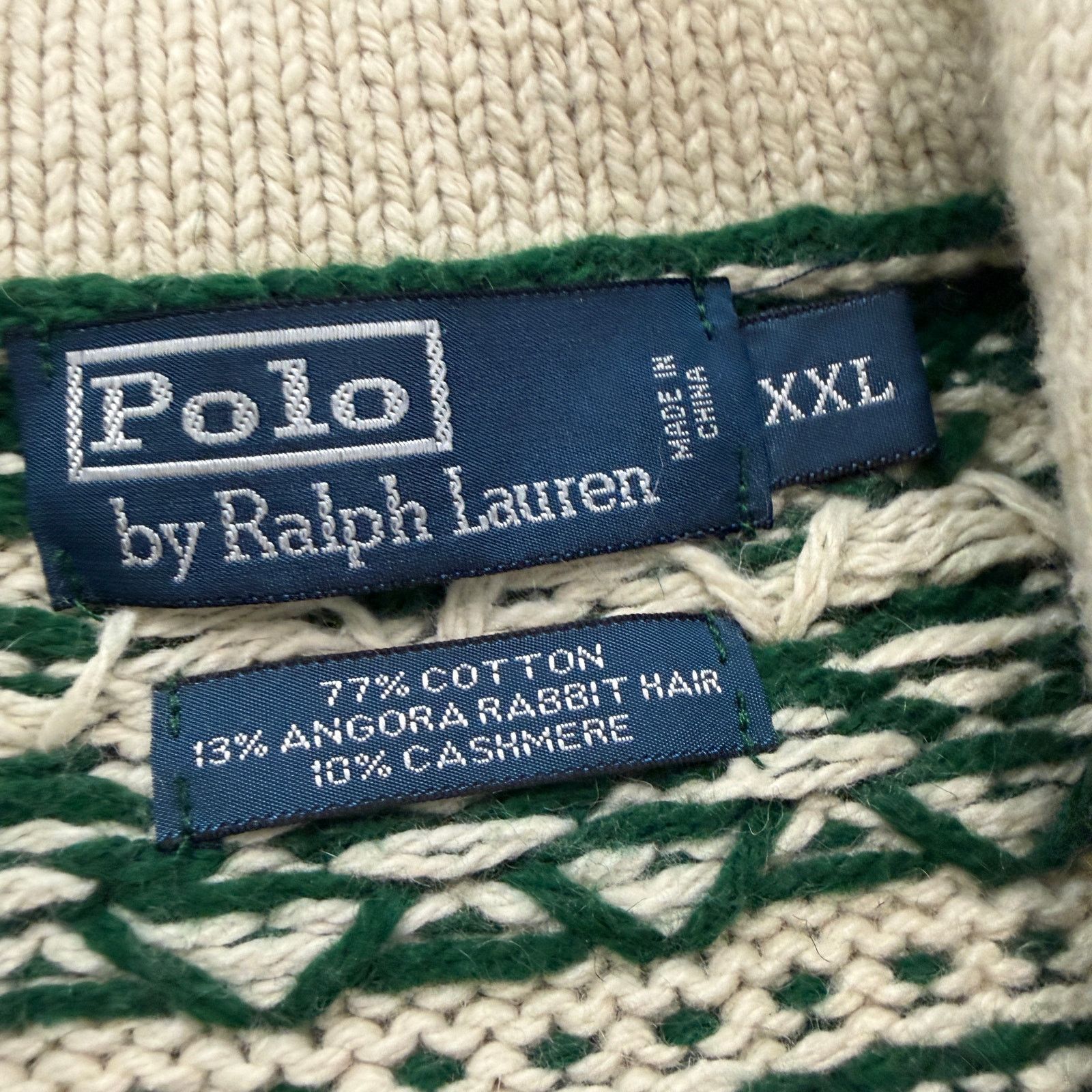 Polo Ralph Lauren Vintage Polo Ralph Lauren Shawl Collar Sweater Men's 2XL Size US XXL / EU 58 / 5 - 7 Thumbnail