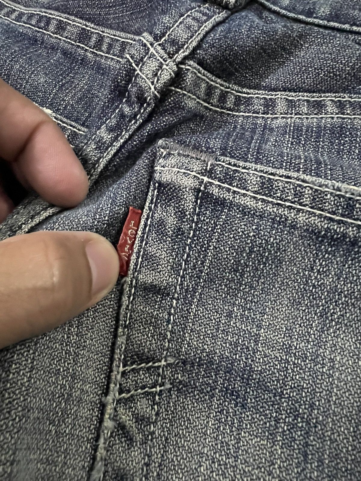 Levi's Vintage Levis 502 Mud Wash Distress Jean Size US 28 / EU 44 - 18 Thumbnail