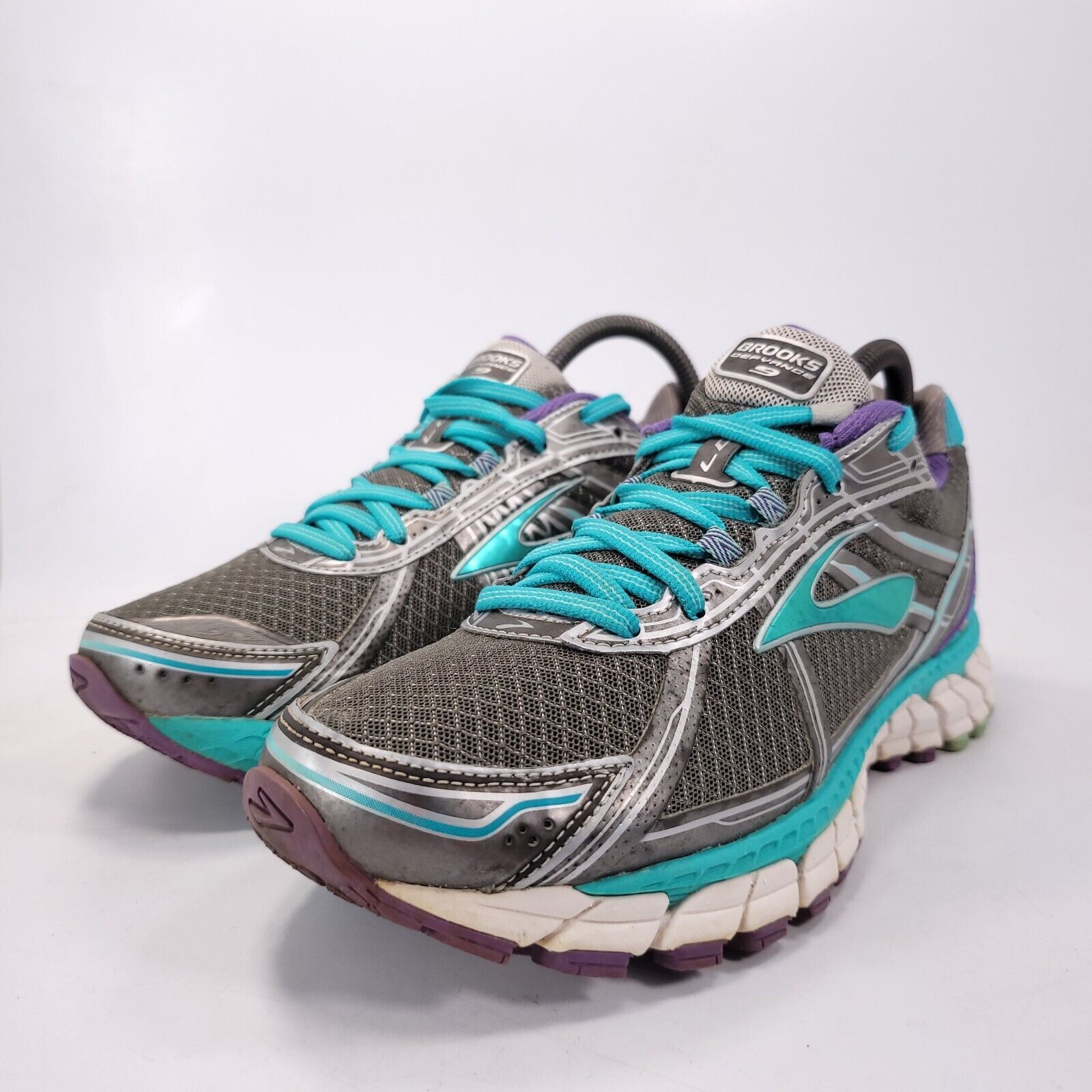Brooks Brooks Defyance 9 Shoe Womens Size 9.5 1202051B016 Gray Blue Size US 9.5 / IT 39.5 - 1 Thumbnail