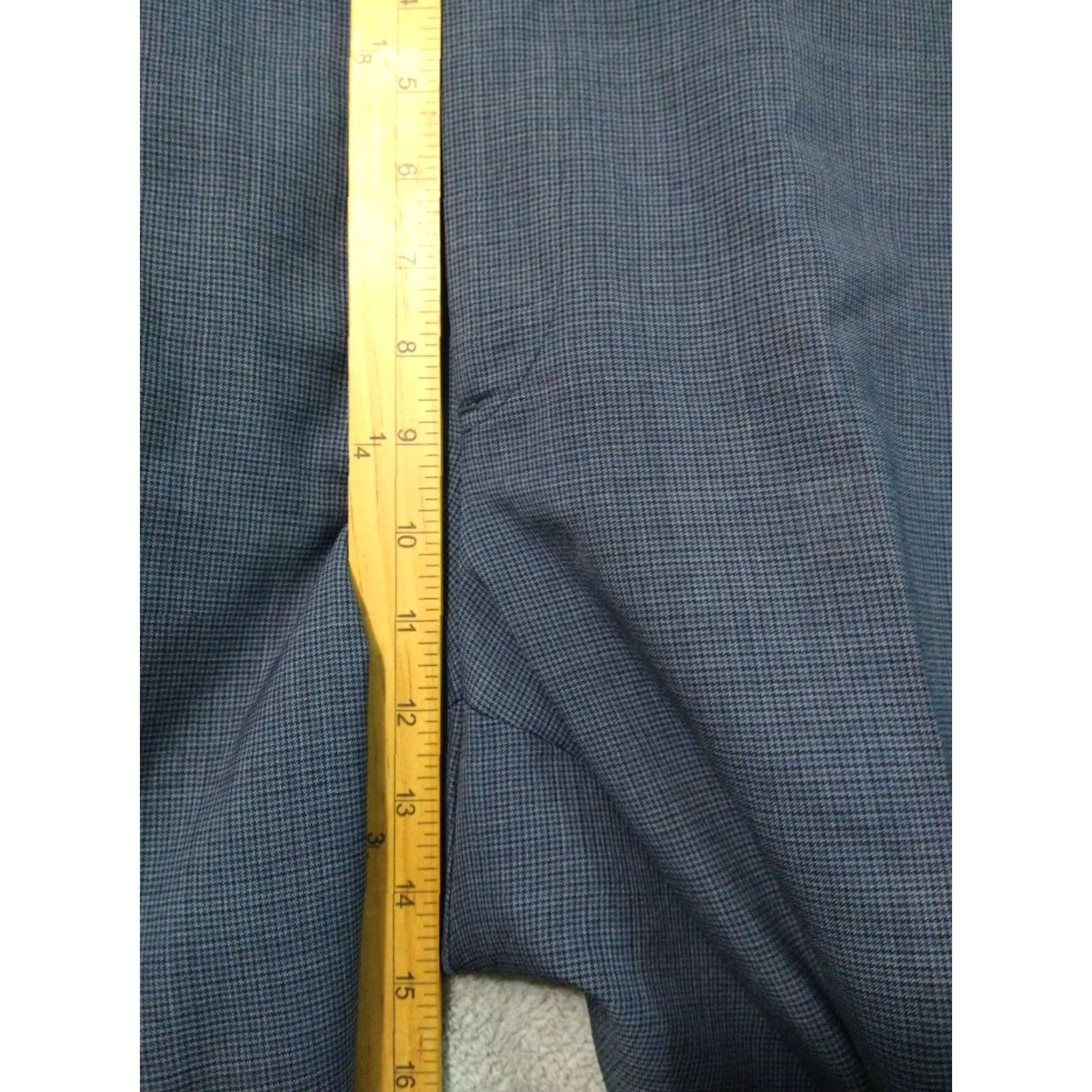 Brooks Brothers Brooks Brothers Dress Pants Men 38x31 Blue Plaid Wool Madison Fit Flat Front Size US 38 / EU 54 - 4 Thumbnail