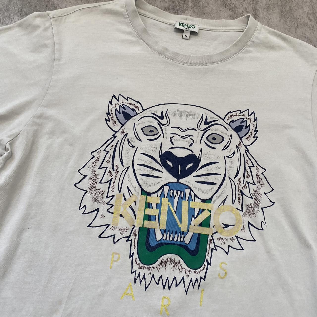 Kenzo Kenzo white and blue cotton t-shirt rap hip hop high Size US S / EU 44-46 / 1 - 3 Thumbnail