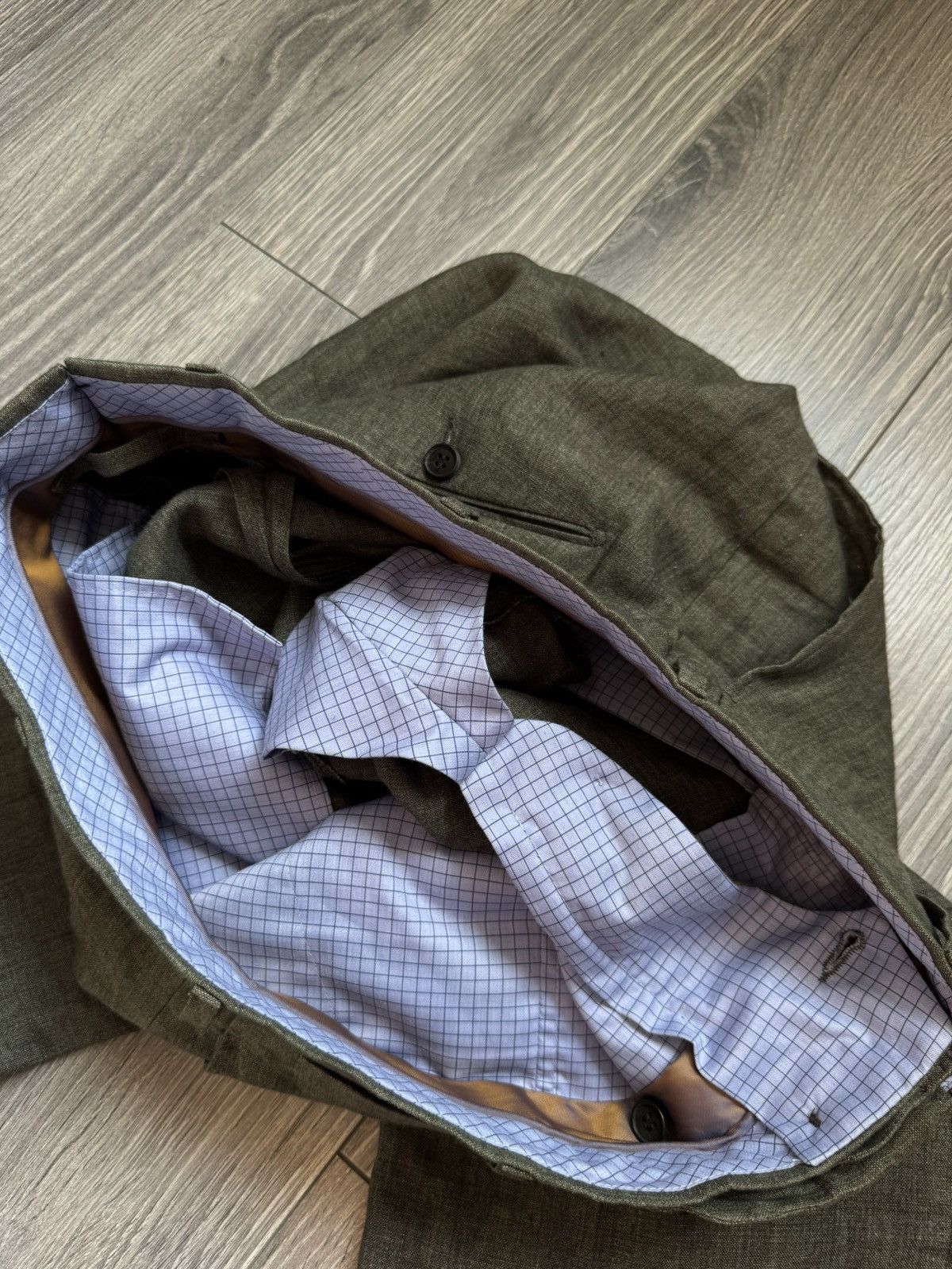 Other Germano Linen Trousers in Khaki Green 48 Size US 32 / EU 48 - 13 Thumbnail