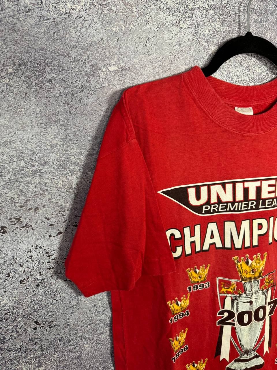 Vintage Vintage Manchester United Champions 2007 Red T-Shirt Small Size US S / EU 44-46 / 1 - 6 Thumbnail