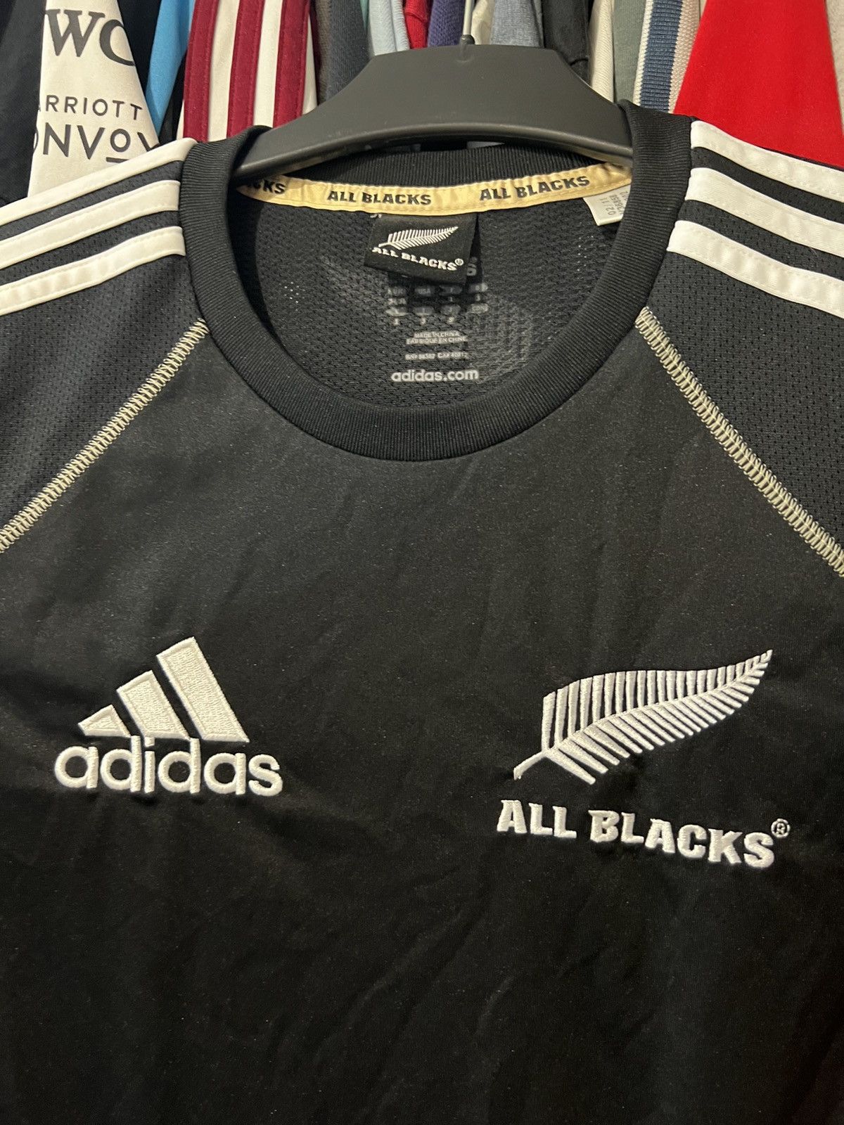 Adidas 2011/2012 ADIDAS NEW ZEALAND ALL BLACKS RUGBY TRAINING SHIRT Size US S / EU 44-46 / 1 - 4 Thumbnail