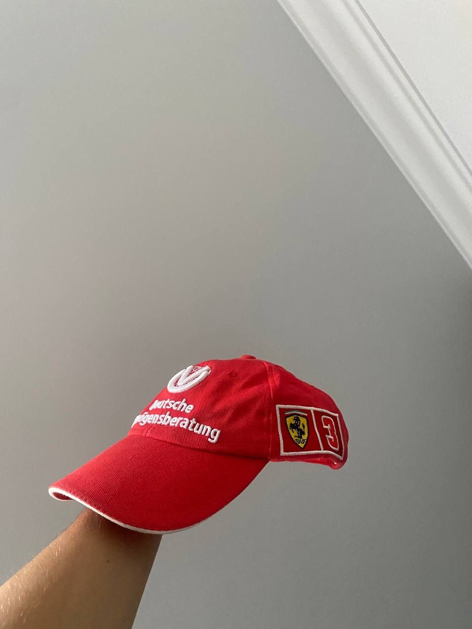 Ferrari × Vintage Vintage Ferrari Michael Schumacher Red Cap Y2K Os Size ONE SIZE - 2 Thumbnail