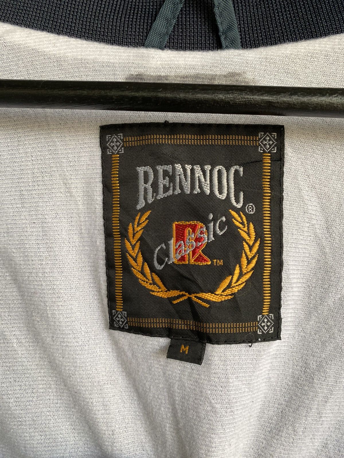 Rennoc RENNOC Classic Stars Varsity Jacket Navy Blue Button up Size US M / EU 48-50 / 2 - 7 Thumbnail